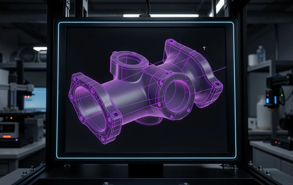 Modelo CAD paramétrico con superficies NURBS