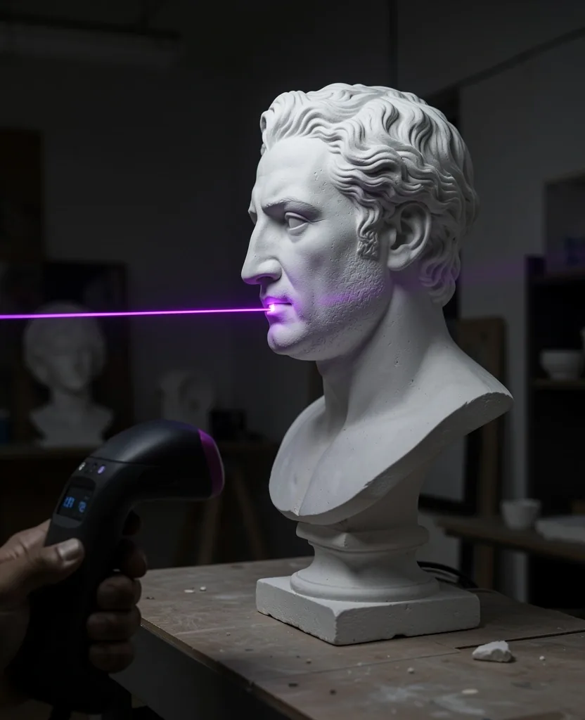 Escaneo 3D de escultura artística para réplica digital